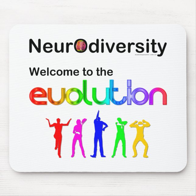 Neurovielfalt Willkommen in der Evolution Mousepad (Vorne)