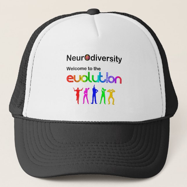 Neurovielfalt Willkommen in der Evolution Truckerkappe (Vorderseite)