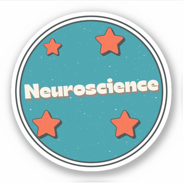 Neurowissenschaft Aufkleber (Vorderseite)