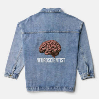 Neurowissenschaftler Hirnbild-Design Jeansjacke