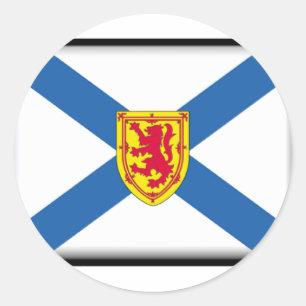 Neuschottland-Flagge Runder Aufkleber