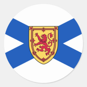 Neuschottland-Flagge Runder Aufkleber
