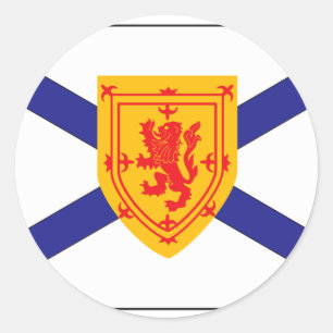 NEUSCHOTTLAND-FLAGGE RUNDER AUFKLEBER