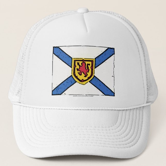 Neuschottland-Flaggenhut Truckerkappe (Vorderseite)