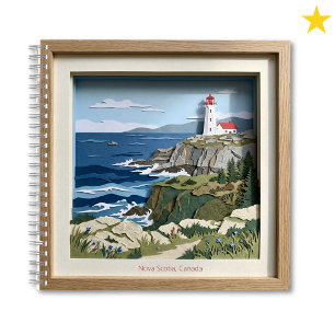 Neuschottland Kanada Papier Collage Diorama Notizbuch