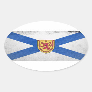 Neuschottland Ovaler Aufkleber