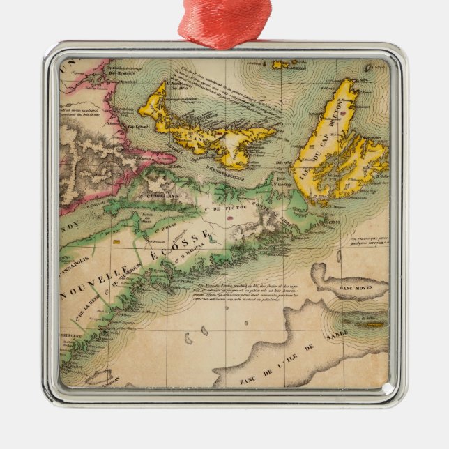 Neuschottland und New-Brunswick 44 Silbernes Ornament (Vorne)