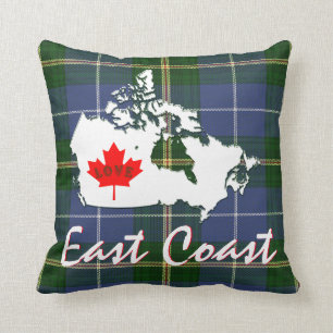 Neuschottlandtartan fertigen Liebe Ostküste Kissen