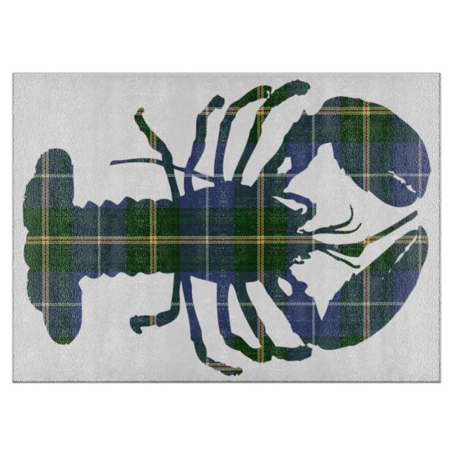Neuschottlandtartan-Hummer-Schneidebrett Schneidebrett (Vorderseite)