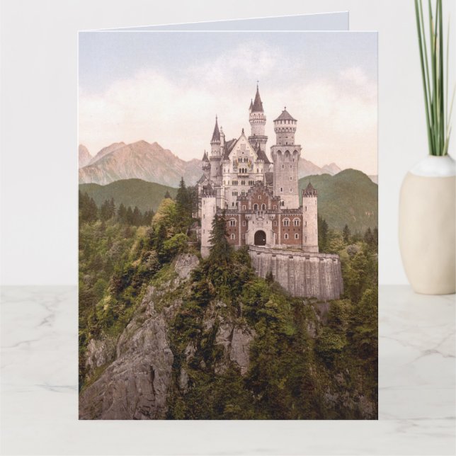 NEUSCHWANSTEIN-BAYERN-DEUTSCHLAND-GEBIRGSschloss Karte (Vorderseite)