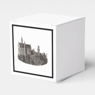 Neuschwanstein Burg Schwarz-Weiß-Geschichte Geschenkschachtel