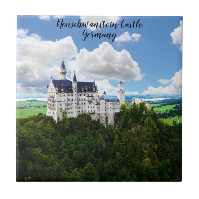 Neuschwanstein Schloss Bayern Deutschland Fotograf Fliese (Vorderseite)