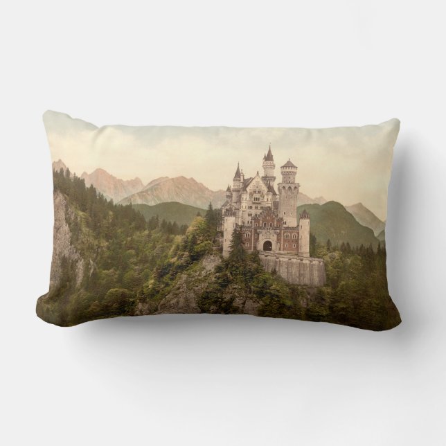 Neuschwanstein-Schloss, Bayern, Deutschland Lendenkissen (Vorderseite)