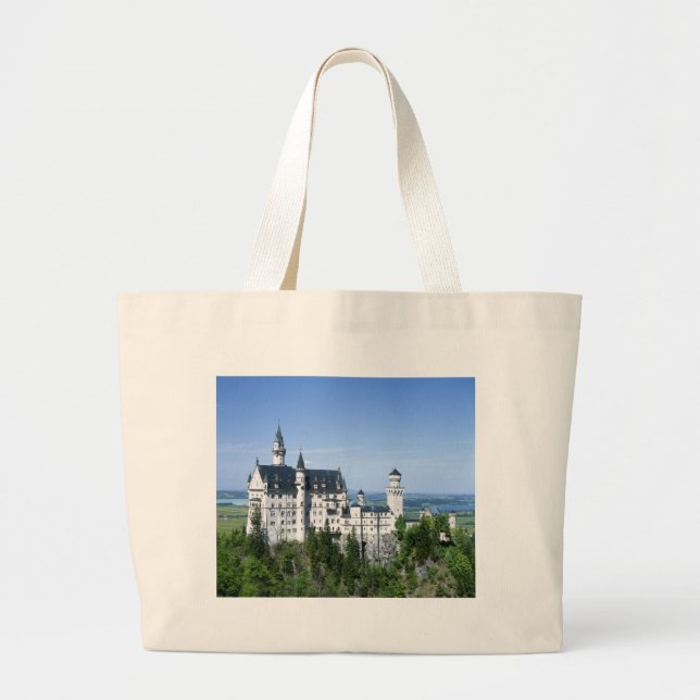 Neuschwanstein-Schloss-Bayern Jumbo Stoffbeutel (Vorne)