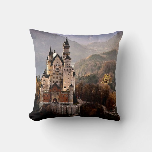 Neuschwanstein-Schloss Deutschland Kissen (Vorderseite)