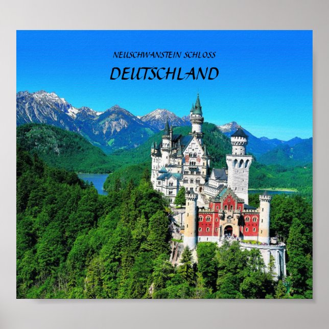 NEUSCHWANSTEIN SCHLOSS, DEUTSCHLAND POSTER (Vorne)