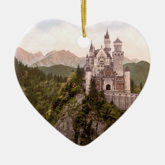 NEUSCHWANSTEIN-SCHLOSS KERAMIKORNAMENT (Vorne)