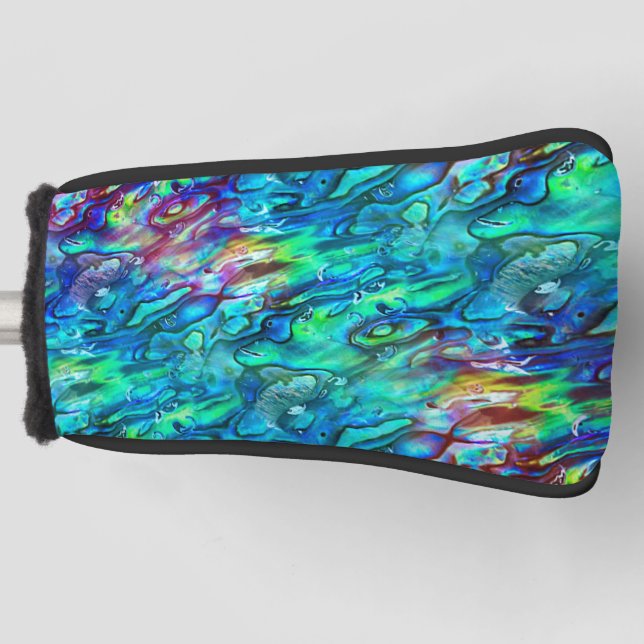 Neuseeland Abalone Paua Muschel Muster 1 Golf Headcover (Vorderseite)