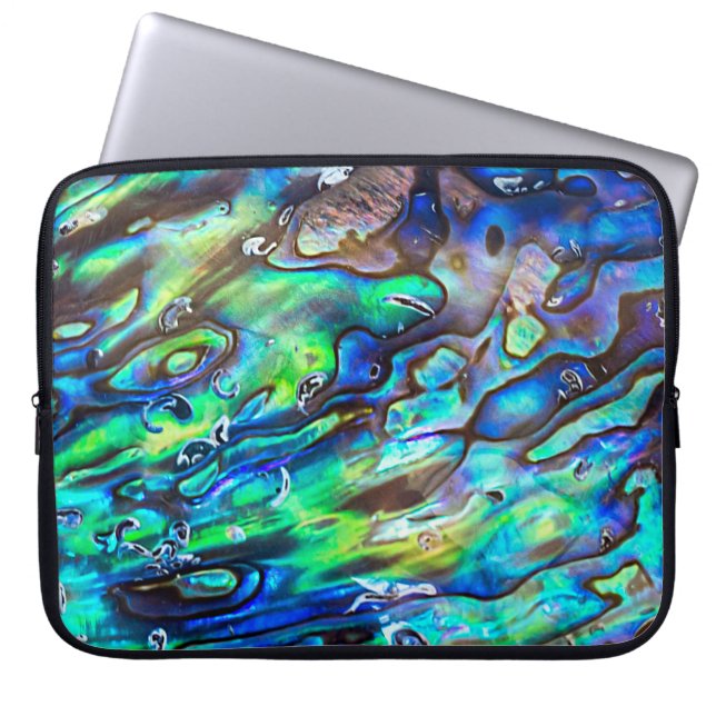 Neuseeland Abalone Paua Muschel Muster 1 Laptopschutzhülle (Vorderseite)