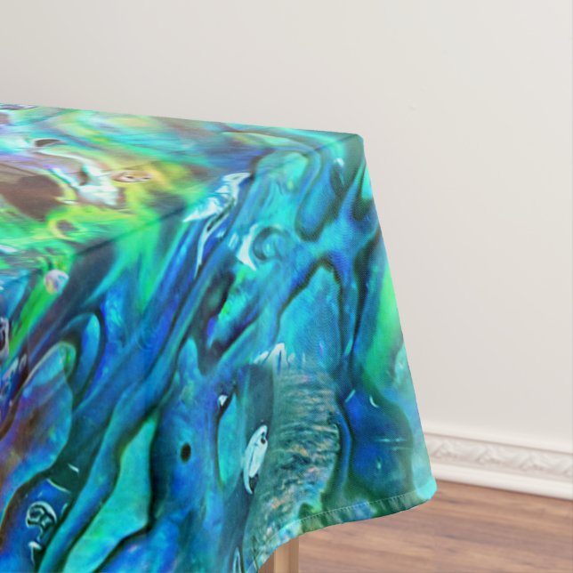 Neuseeland Abalone Paua Muschel Muster 1 Tischdecke (Beispiel)