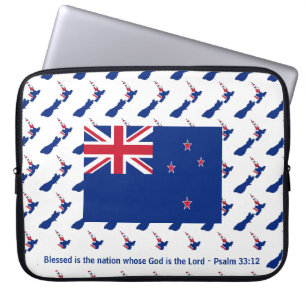 NEUSEELAND AOTEAROA Gesegnete Nation Psa 33 Laptop Laptopschutzhülle