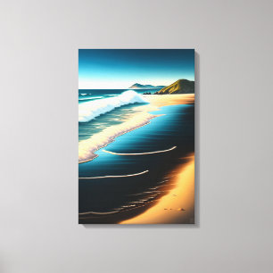 Neuseeland Beach Scene - Canvas Print Leinwanddruck