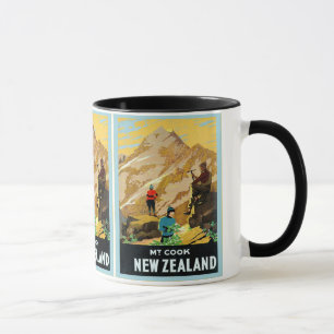 Neuseeland ~ Berg-Koch ~ Vintage Reise Tasse