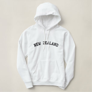Neuseeland bestickte Kapuzenjacke Bestickter Hoodie