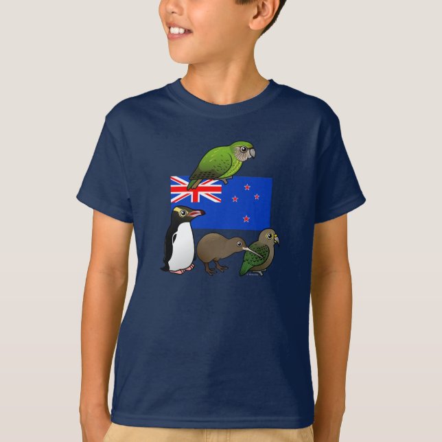 Neuseeland Birdorables T-Shirt (Vorderseite)