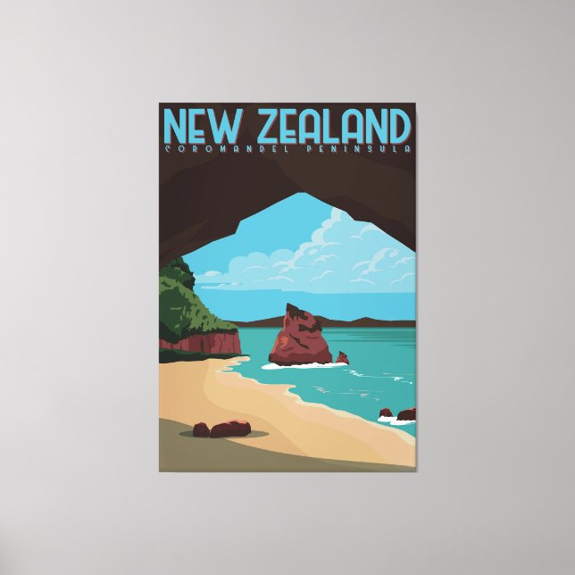 Neuseeland Coromandel Halbinsel Leinwanddruck (Vorderseite)