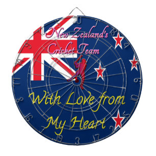 Neuseeland Cricket-Team: Liebe aus meinem Herzen K Dartscheibe