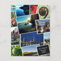 Neuseeland Custom Foto Collage Postcard