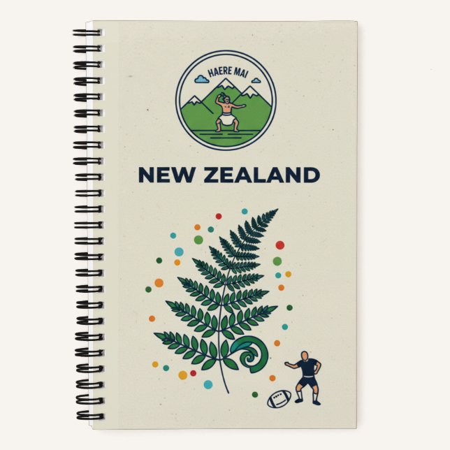 Neuseeland-Erbe & Aotearoa-Abenteuer: Reise  Notizbuch (Vorderseite)