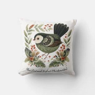 Neuseeland-Fantail-Folk-Art Kissen