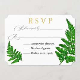 Neuseeland Fern RSVP-Karte Einladung