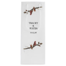 Neuseeland Flachs Blume Wein Flasche Geschenktasch