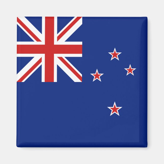 Neuseeland Flag Magnet (Vorne)