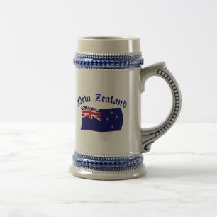 Neuseeland-Flagge - 1 Bierglas
