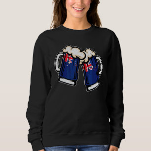 Neuseeland-Flagge Bierbecher   Cooler Neuseeländer Sweatshirt