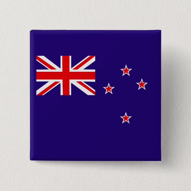 Neuseeland-Flagge Button (Vorderseite)
