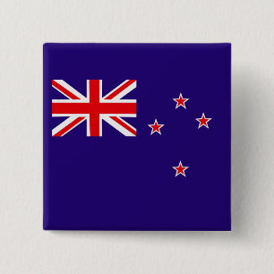 Neuseeland-Flagge Button