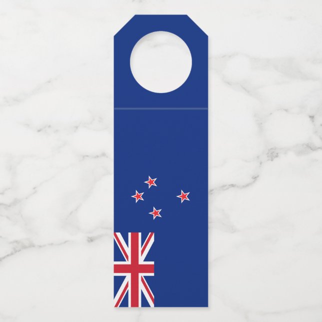 Neuseeland-Flagge Flaschenanhänger (Vorderseite)