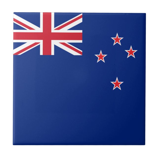 Neuseeland-Flagge Fliese (Vorderseite)