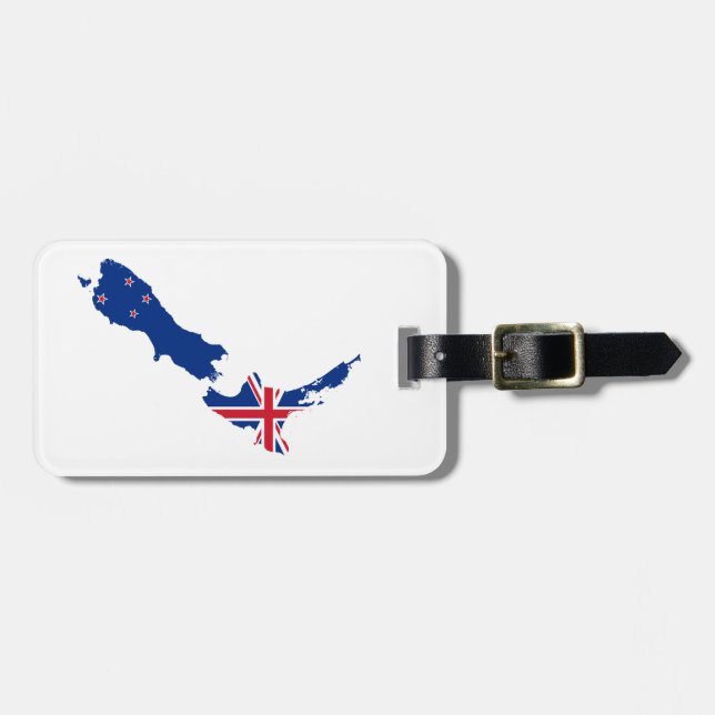 Neuseeland-Flagge Gepäckanhänger (Vorderseite horizontal)