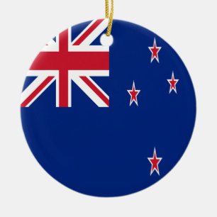 Neuseeland-Flagge Keramik Ornament