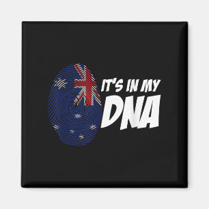 Neuseeland-Flagge Kiwi-Fingerabdruck-Geschenk Neus Magnet