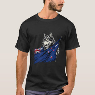 Neuseeland-Flagge Langarm T-Shirt