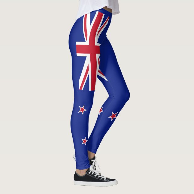Neuseeland-Flagge Leggings (Rechts)
