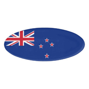 Neuseeland-Flagge Namenschild