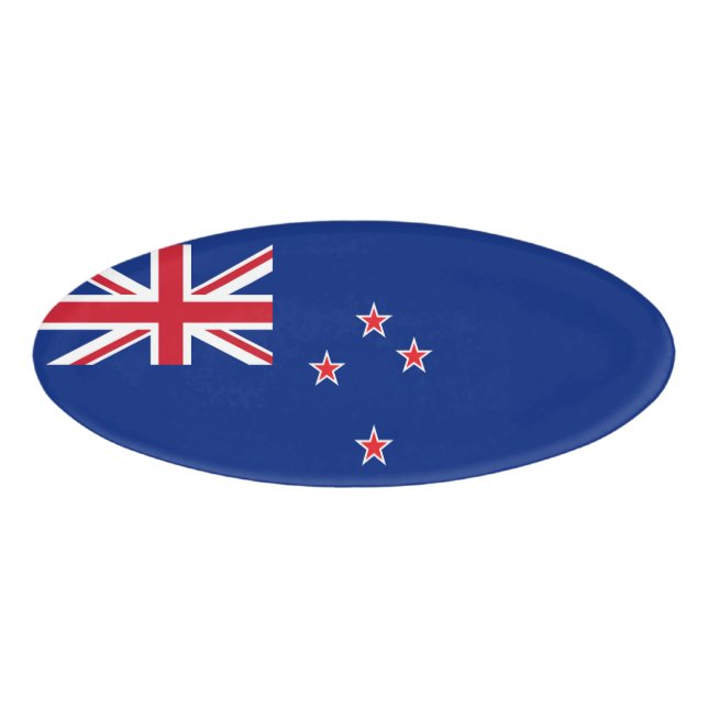 Neuseeland-Flagge Namenschild (Vorderseite)
